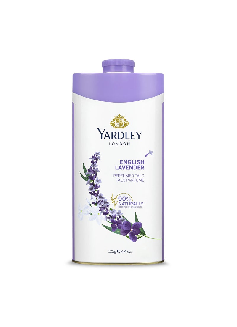 Yardley English Lavender Perfumed Talc 125grams - Image 1