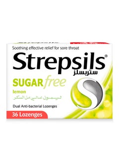 Strepsils Sugar Free Lemon Lozenges - 36 Tablets  - Image 1
