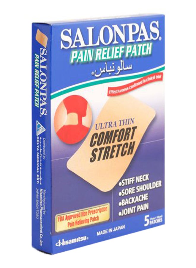 Salonpas Pain Relieving Patch Set 5 Piece- 7x10 Cm - Image 2