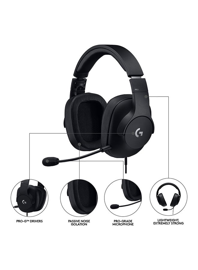 Logitech 3.5mm Over-Ear Pro Gaming Headset  With Mic  - Image 5