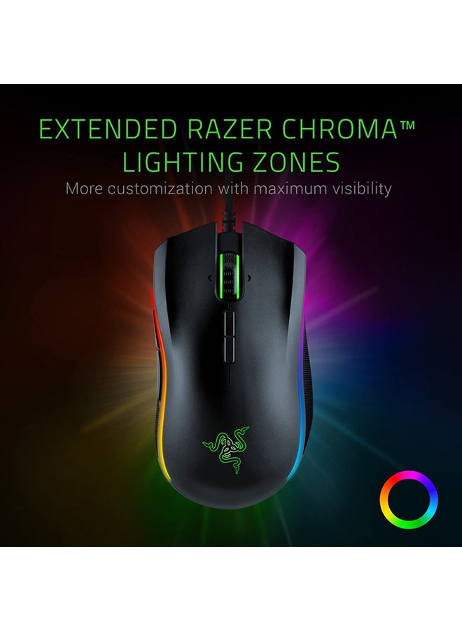RAZER - Razer Mamba Elite Wired Gaming Mouse, 16,000 DPI Optical Sensor, Chroma RGB Lighting, 9 Programmable Buttons, Mechanical Switches - Black Black - Image 1