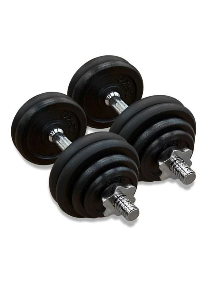 Fitness World Weight Lifting Dumbbell Set With Carry Box 30kg 30kg - Image 2