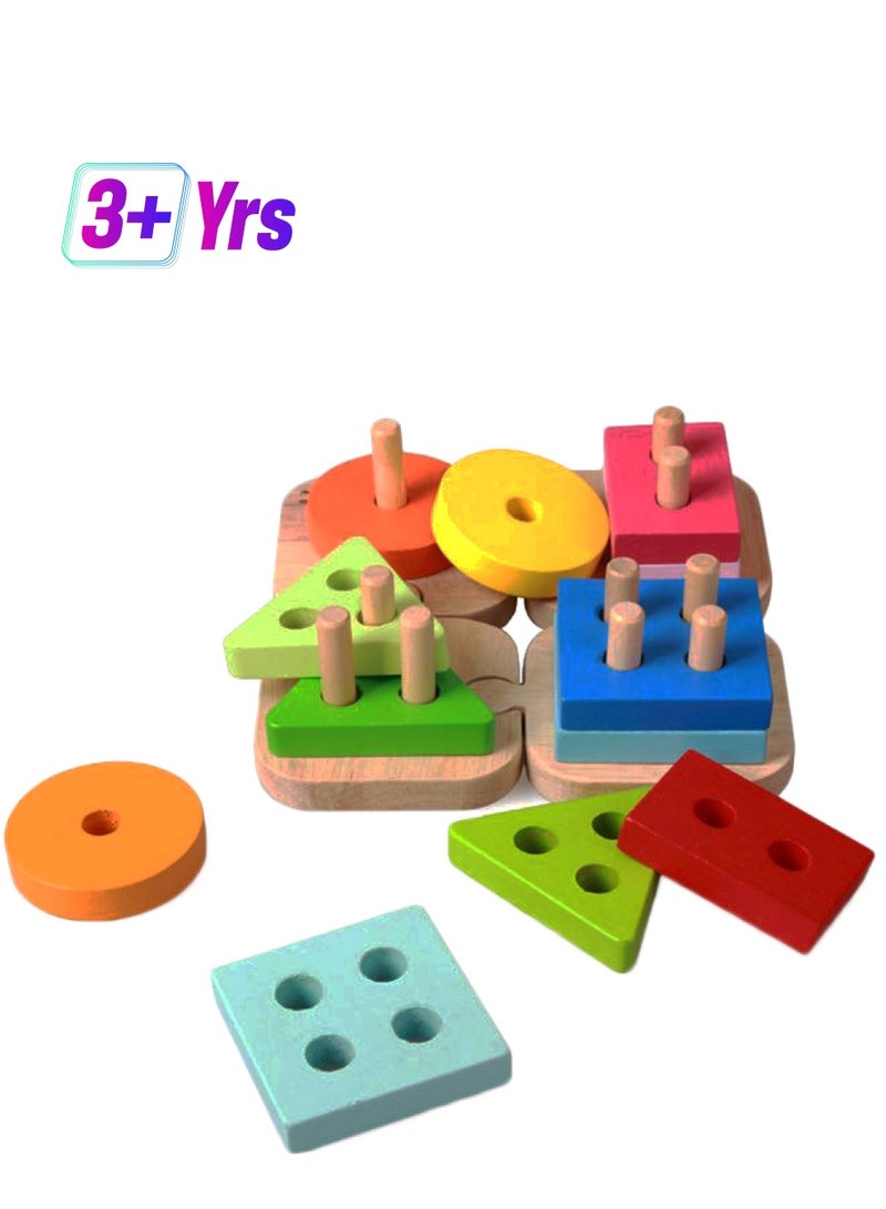 Geometric Sorting Board Block Toy 3+ Years