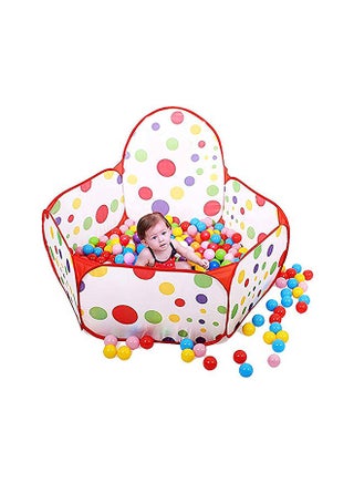 3-In-1 Foldable Crawl Tunnel With Basket Multicolored For 3+ Year Age Group Kids ‎100x100x37cm - view 2