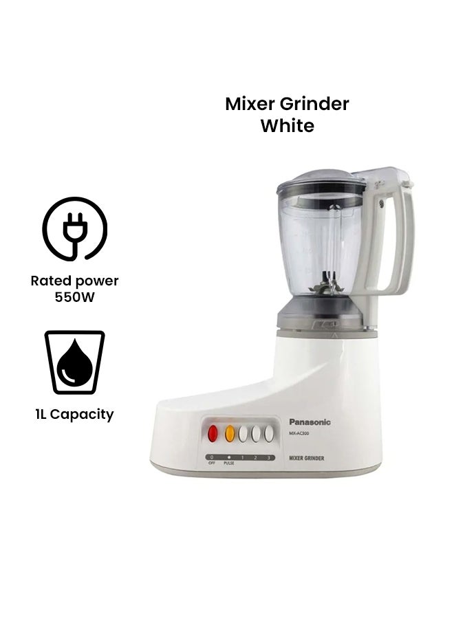 Panasonic Mixer Grinder With 3 Jars 1 L 1000 W MXAC300 White - Image 2
