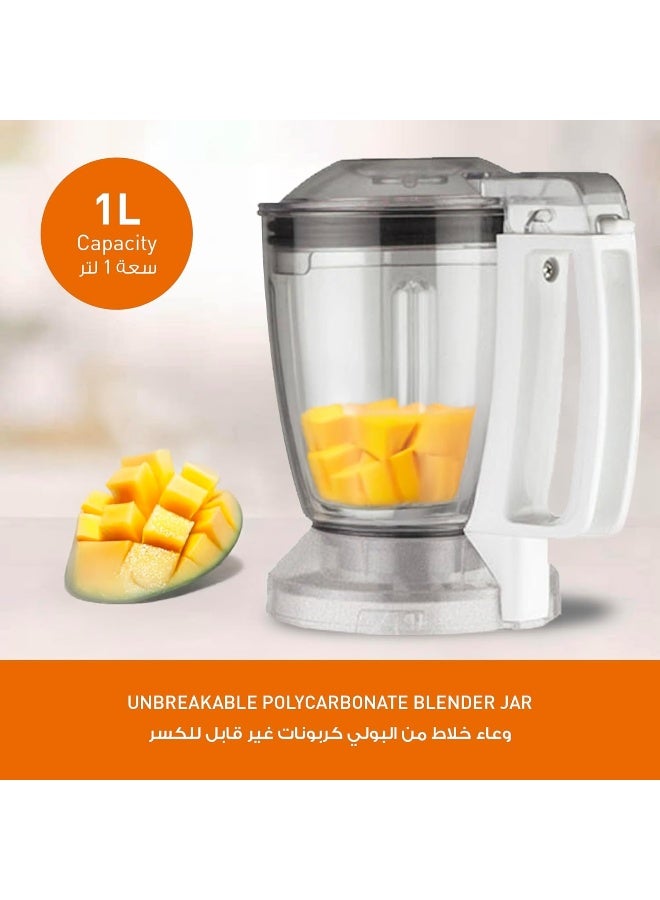 باناسونيك مطحنة خلاط مزوّدة بـ 3 أوعية 1 L 1000 W MXAC300 أبيض - Image 3