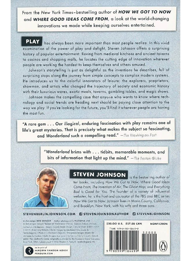 Wonderland: How Play Made The Modern World Paperback English by Steven Johnson - 14 November 2017 - Image 2