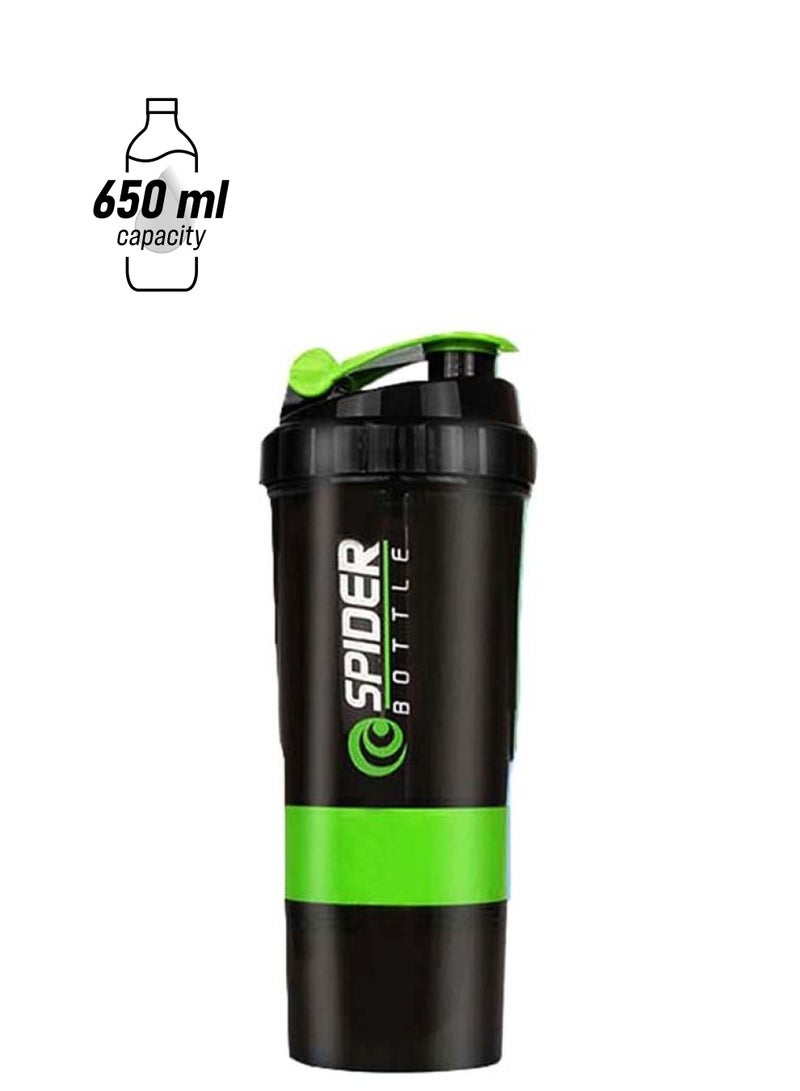URONN Protein Shaker Bottle Green 24.5x9.5x7.5cm