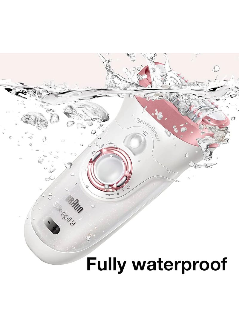 BRAUN - Silk-Epil Beauty Set 9 9-985 Deluxe Cordless Wet & Dry Hair Removal Epilator White - Image 1