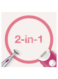 BRAUN Silk-Épil 3-420, Epilator For Long-Lasting Hair Removal, Bikini Styler, 20 Tweezers Pink  - Image 5