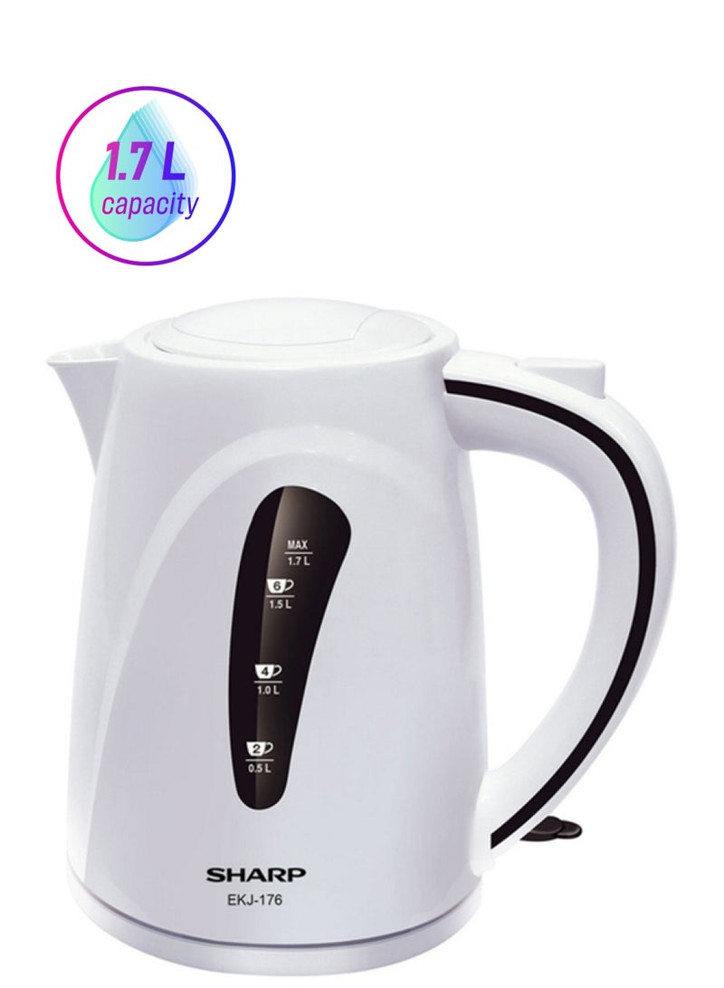شارب غلاية كهربائية بقدرة تتراوح بين 1850 و2000 وات سعة 1.7 لتر 1.7 L 1850 W EKJ-176-3 أبيض