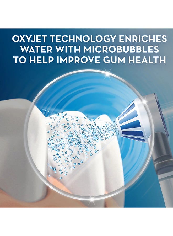 Oral-B Water Flosser Oxyjet Cleaning System + Pro 2000 Toothbrush, Removes up to 100% More Plaque, 1 Set White/Blue - Image 3