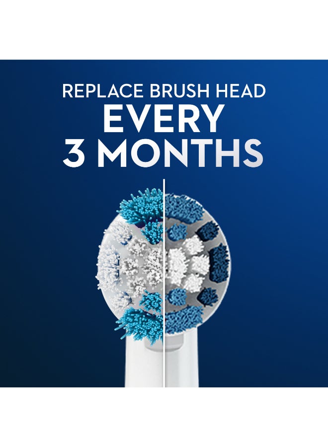 أورال بي رؤوس فرشاة بديلة فليكسي سوفت 3 قطع باللون الأبيض أبيض - Image 4