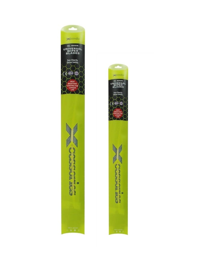 XCESSORIES 2-Piece Universal Wiper Blades Set For Volkswagen Rabbit Pickup 1983-80  - Image 3