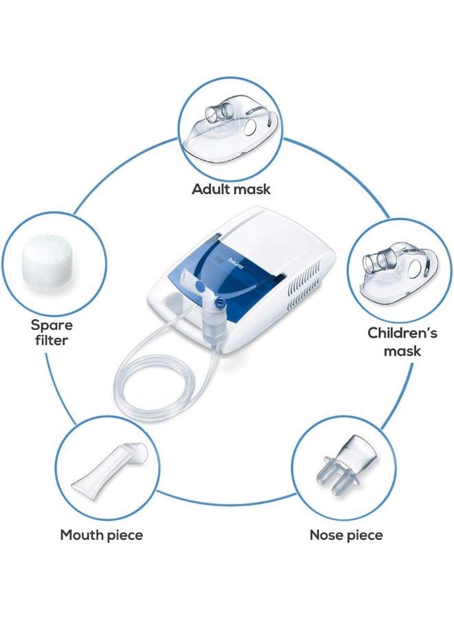Beurer IH 21 Compressor Nebulizer | High-Performance Inhalation Therapy | For Colds, Asthma & Respiratory Conditions - Image 5
