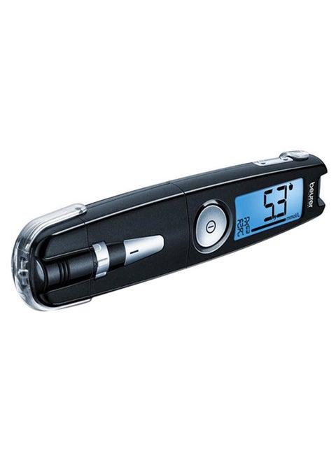 GL 50 Black Blood Glucose Monitor 3-in-1 Design Fast & Accurate Blood Sugar Testing