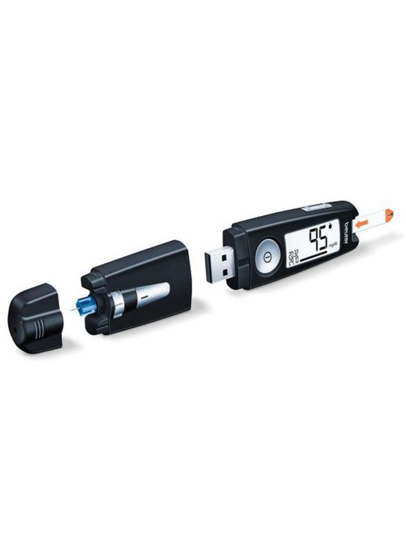 Beurer GL 50 Black Blood Glucose Monitor 3-in-1 Design Fast & Accurate Blood Sugar Testing - Image 2