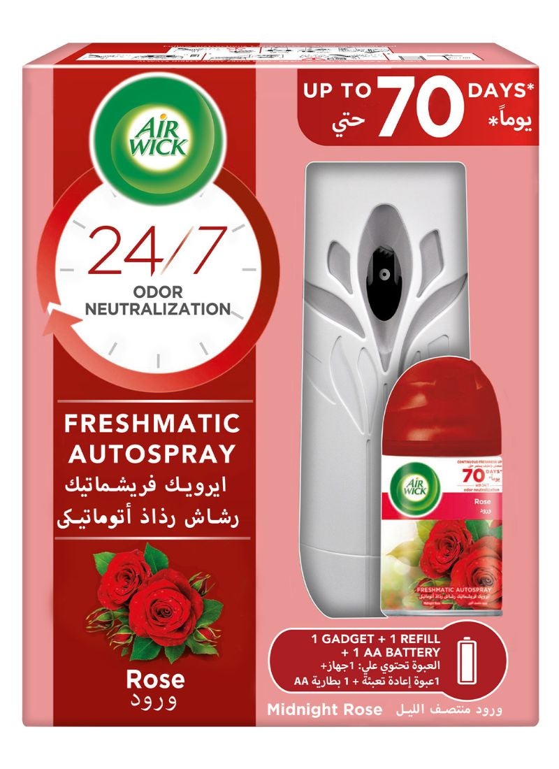 Air Wick Air Freshner Midnight Rose Freshmatic Auto Spray, 250 ml Midnight Rose  - Image 1