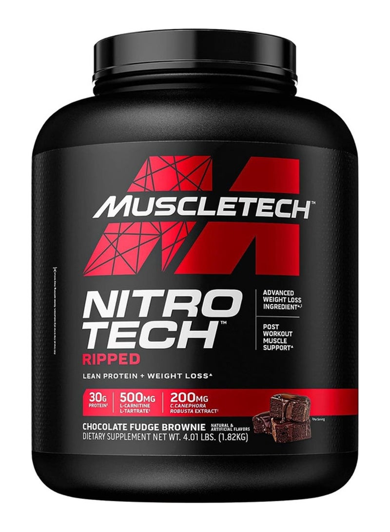 Nitro Tech Ripped Protein - Chocolate Fudge Brownie - 1.82 Kg