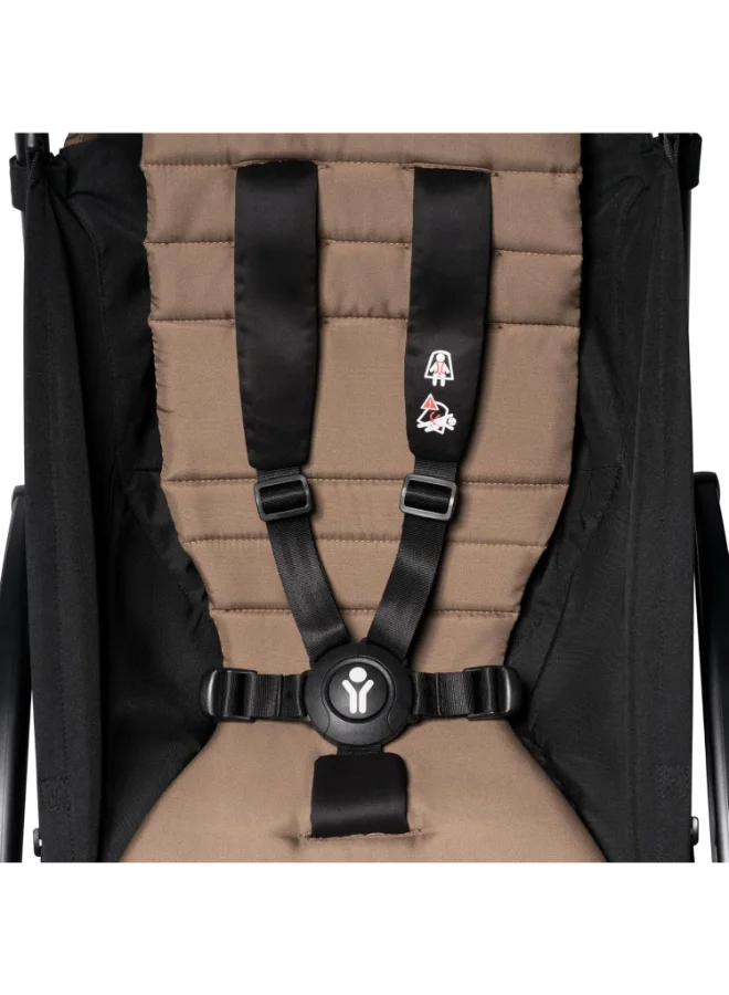BABYZEN Yoyo2 Complete Baby Stroller Includes Toffee 0+ Newborn Pack, Black Frame And Toffee 6+ Colour Pack Suitable For Children Up To 22 Kg