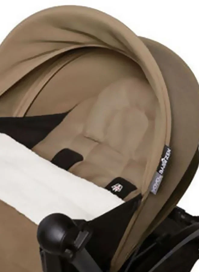 BABYZEN Yoyo2 Complete Baby Stroller Includes Toffee 0+ Newborn Pack, Black Frame And Toffee 6+ Colour Pack Suitable For Children Up To 22 Kg