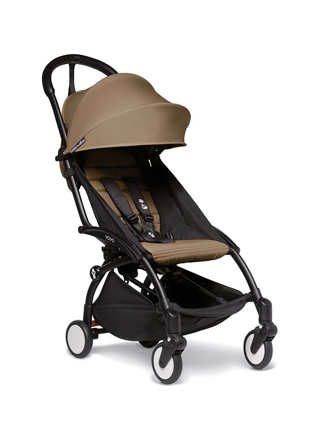 BABYZEN Yoyo2 Complete Baby Stroller Includes Toffee 0+ Newborn Pack, Black Frame And Toffee 6+ Colour Pack Suitable For Children Up To 22 Kg