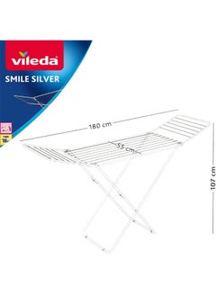 Vileda Length Indoor Clothes Dryer High Quality Material Stable and Safe Spacious Space Easy to Set Up Multicolor 175x55x110cm  - Image 3