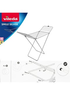 Vileda Length Indoor Clothes Dryer High Quality Material Stable and Safe Spacious Space Easy to Set Up Multicolor 175x55x110cm  - Image 2
