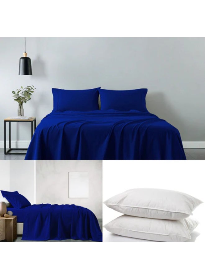 Kingtex 2-Piece Single Cord Pillow With Piping Cotton White 50x70cm  - Image 5
