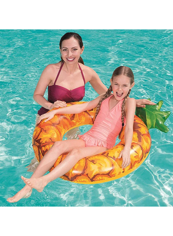 Bestway Inflatable Summer Fruit Ring Food Set - Novelty Pool Float Swimming Ring Lilo - Assorted - Pineapple or Watermelon 1.19meter