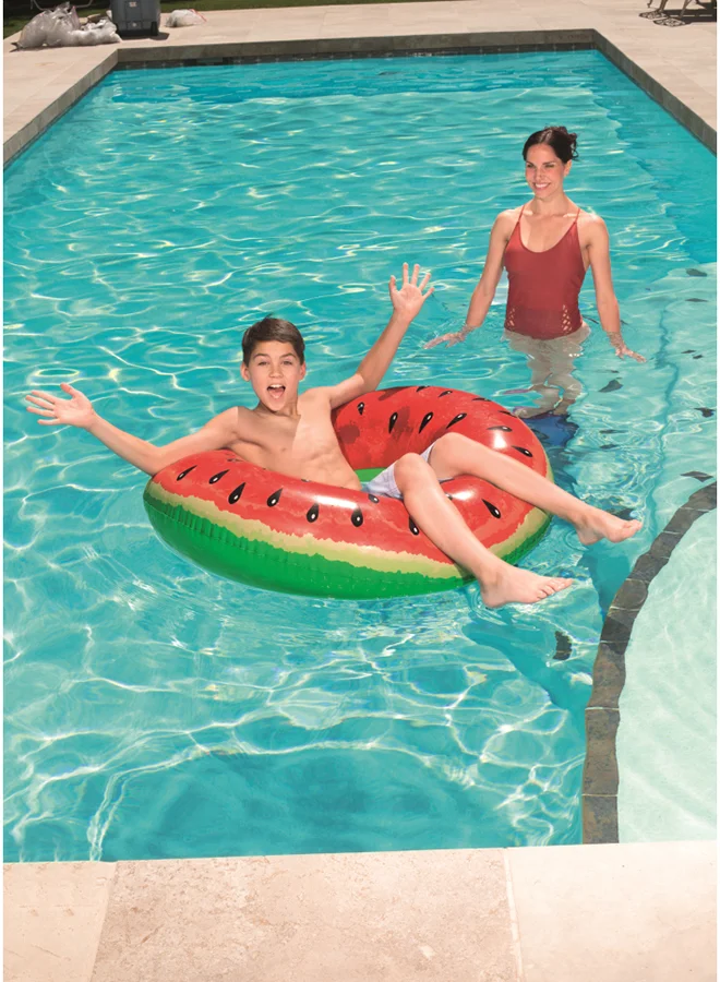 Bestway Inflatable Summer Fruit Ring Food Set - Novelty Pool Float Swimming Ring Lilo - Assorted - Pineapple or Watermelon 1.19meter