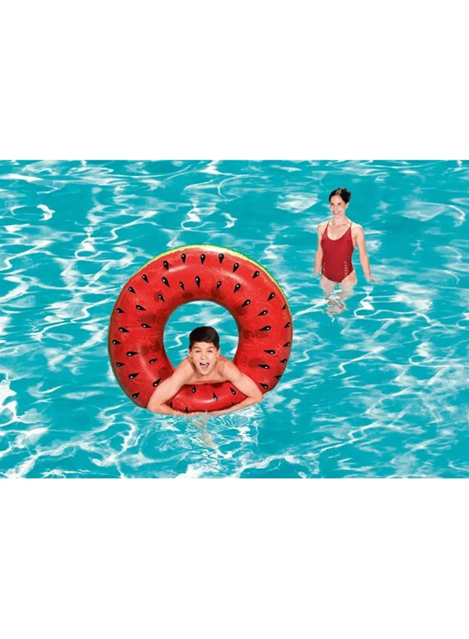 Bestway Inflatable Summer Fruit Ring Food Set - Novelty Pool Float Swimming Ring Lilo - Assorted - Pineapple or Watermelon 1.19meter