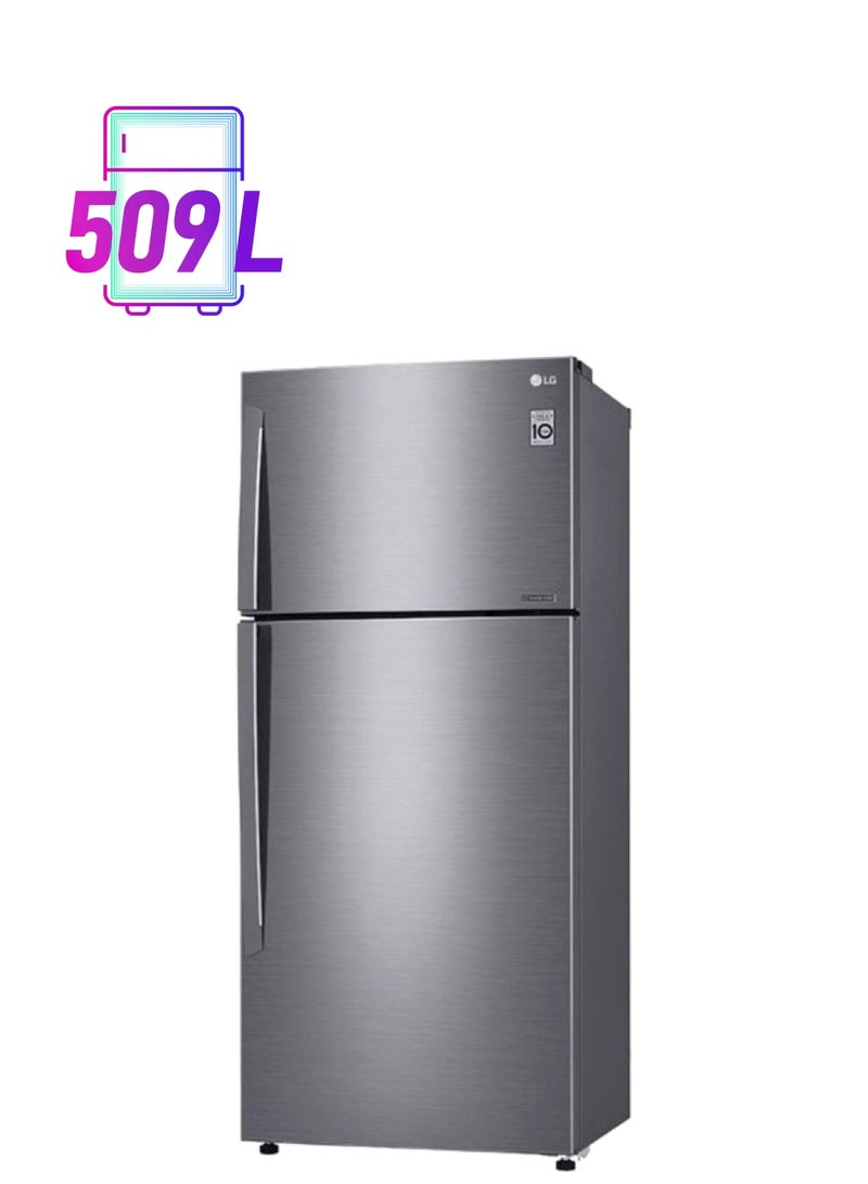 LG - Double Door Refrigerator 780L GN-C782HLCU Platinum Silver - Image 1