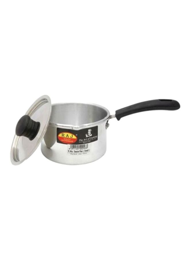 RAJ Aluminium Saucepan With Cover Silver Small 