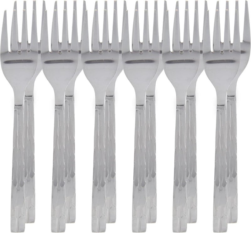 راج طقم شوك سيمفوني للشاي من 12 قطعة فضي 14.5سم - Image 2