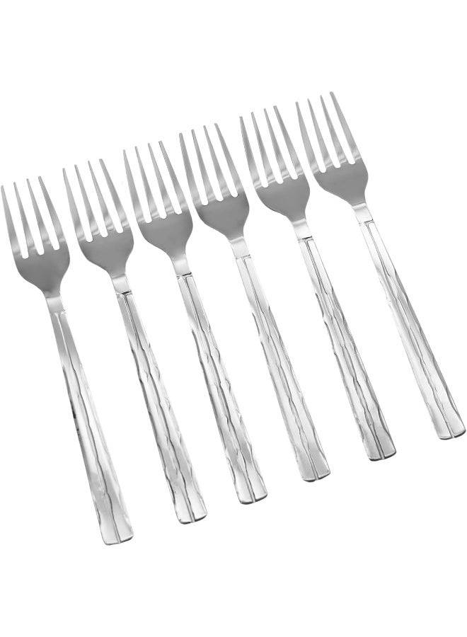 راج طقم شوك حلوى سيمفوني من 12 قطعة فضي - Image 2