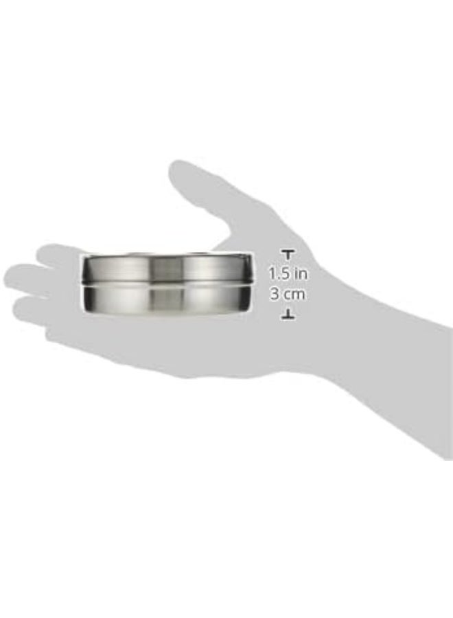 Raj Stainless Steel Ashtray With Lid Silver 9.5x3.5cm - Image 4