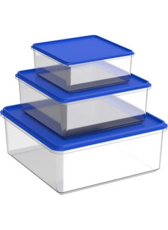 Food Storage Pack Of 6 8 10L Containers Blue