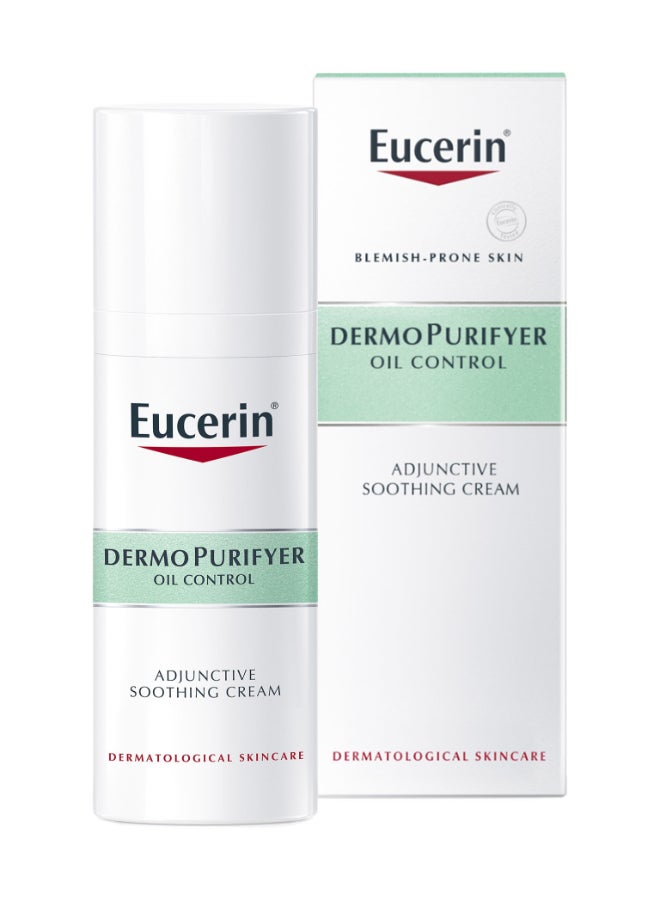 Eucerin Dermopurifyer Oil Control Adjunctive Soothing Face Day Cream For Oily And Acne-Prone Skin 50ml  - Image 2