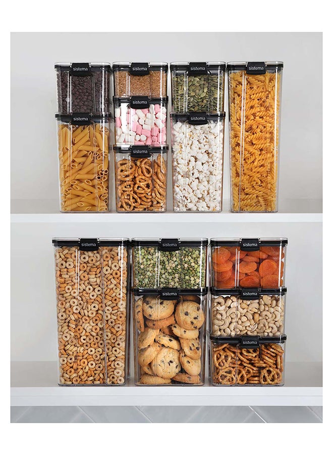 sistema - Tritan Ultra Square Food Container Clear - Image 1