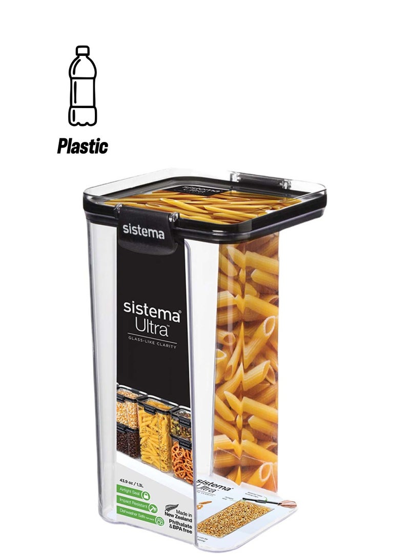 sistema - Tritan Ultra Square Food Container Clear - Image 1