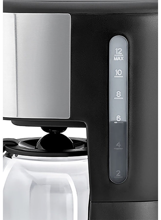 BLACK+DECKER 12-Cup Coffee Maker, Programmable Drip Coffee Machine, 1.5L Glass Carafe, 24-Hour Timer, Keep Warm Function, LCD Display, Auto Shut-Off, Boil Dry Protection, 1.5 L 900 W DCM85-B5 Black/Silver - Image 5