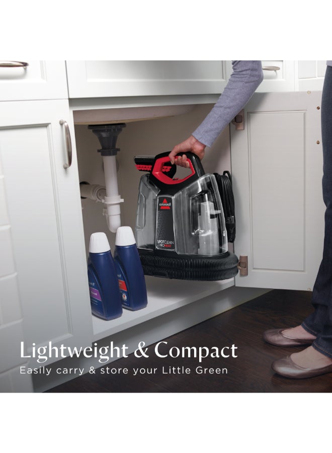 بيسل 4720E SpotClean ProHeat – مكنسة محمولة بقوة شفط عالية وتقنية HeatWave | تزيل البقع الصعبة من السجاد والأثاث والستائر و فرش السيارات | مع ضمان سنتين من بيسل 360 ml 330 W 4720E أسود