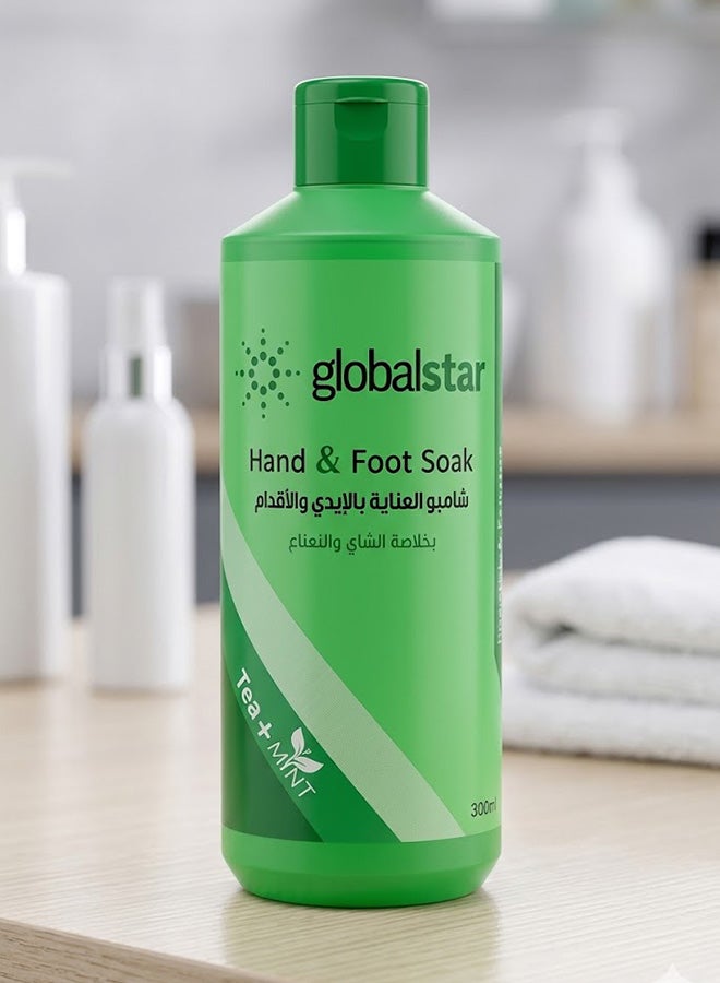 globalstar Hand And Foot Soak - Tea tree And Mint Green 1Liters - Image 1