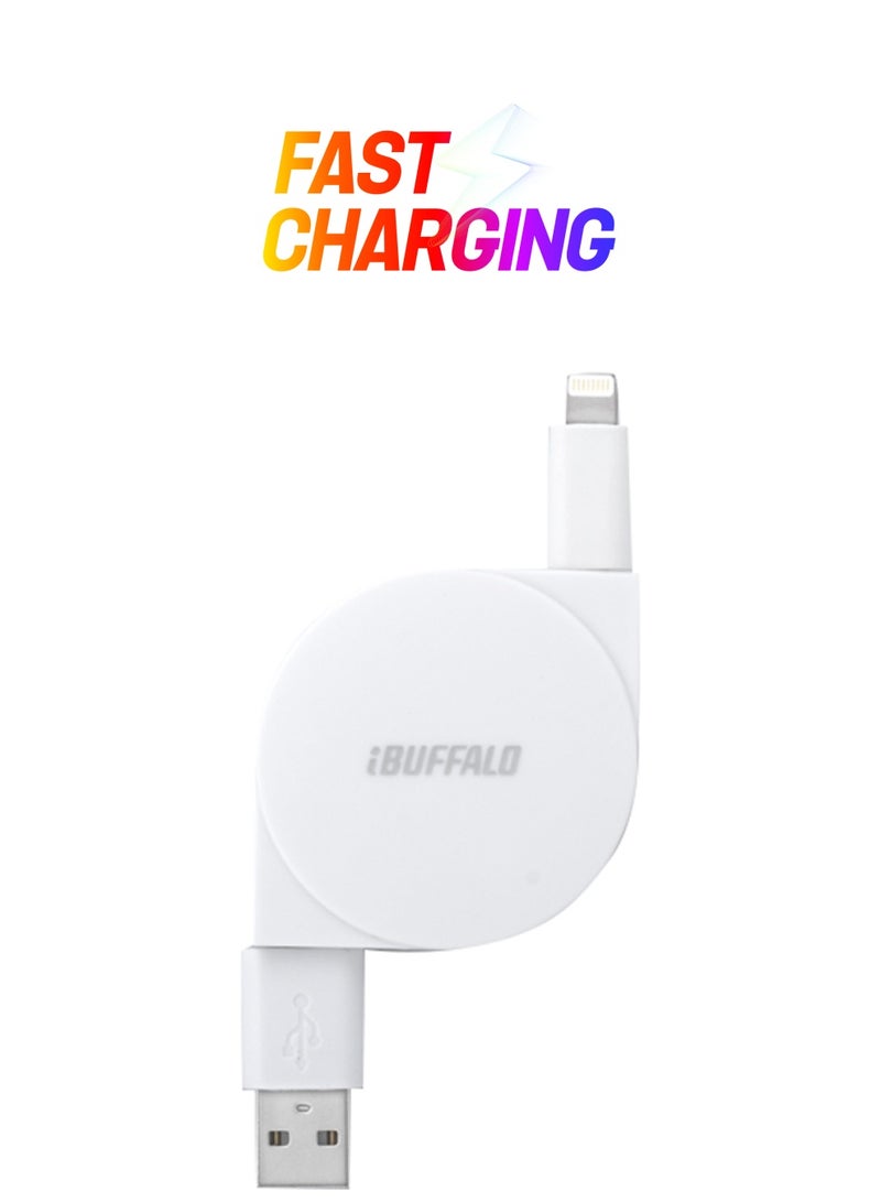 iBuffalo - USB Lightning Cable White - Image 1
