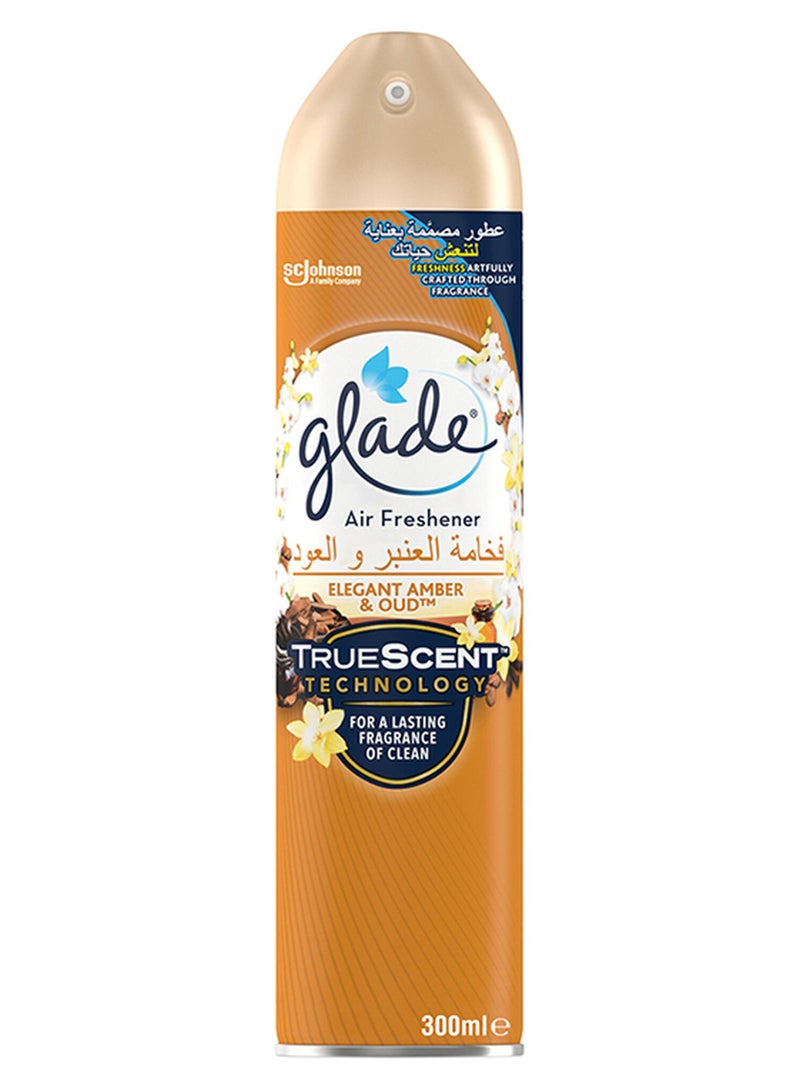 Glade Air Freshener Spray Elegant Amber And Oud 300ml - Image 1