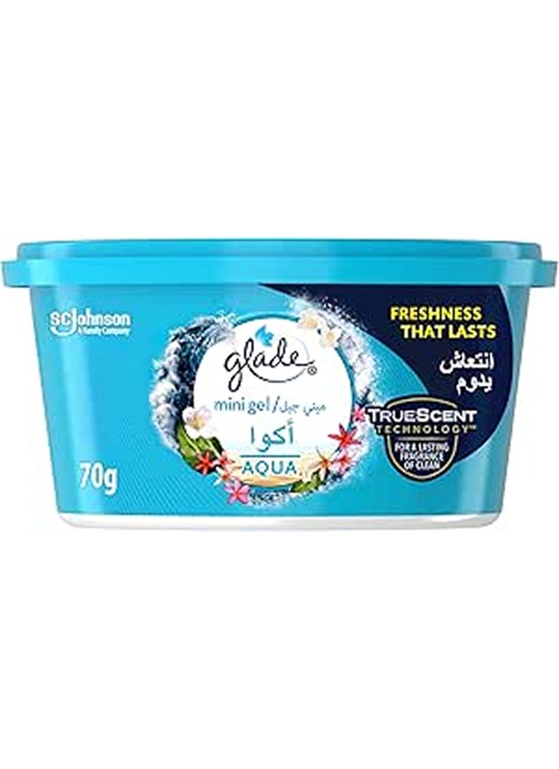 جليد جل معطر ميني للسيارة برائحة الأكوا 70جرام  - Image 1