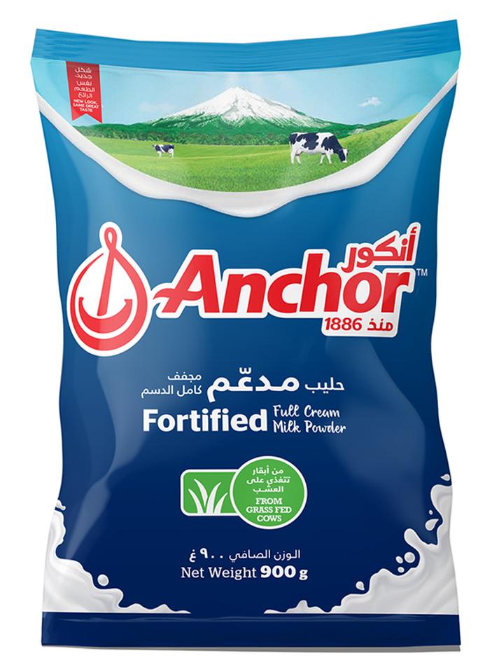 Anchor Full Cream Milk Powder Pouch 900grams - Image 1