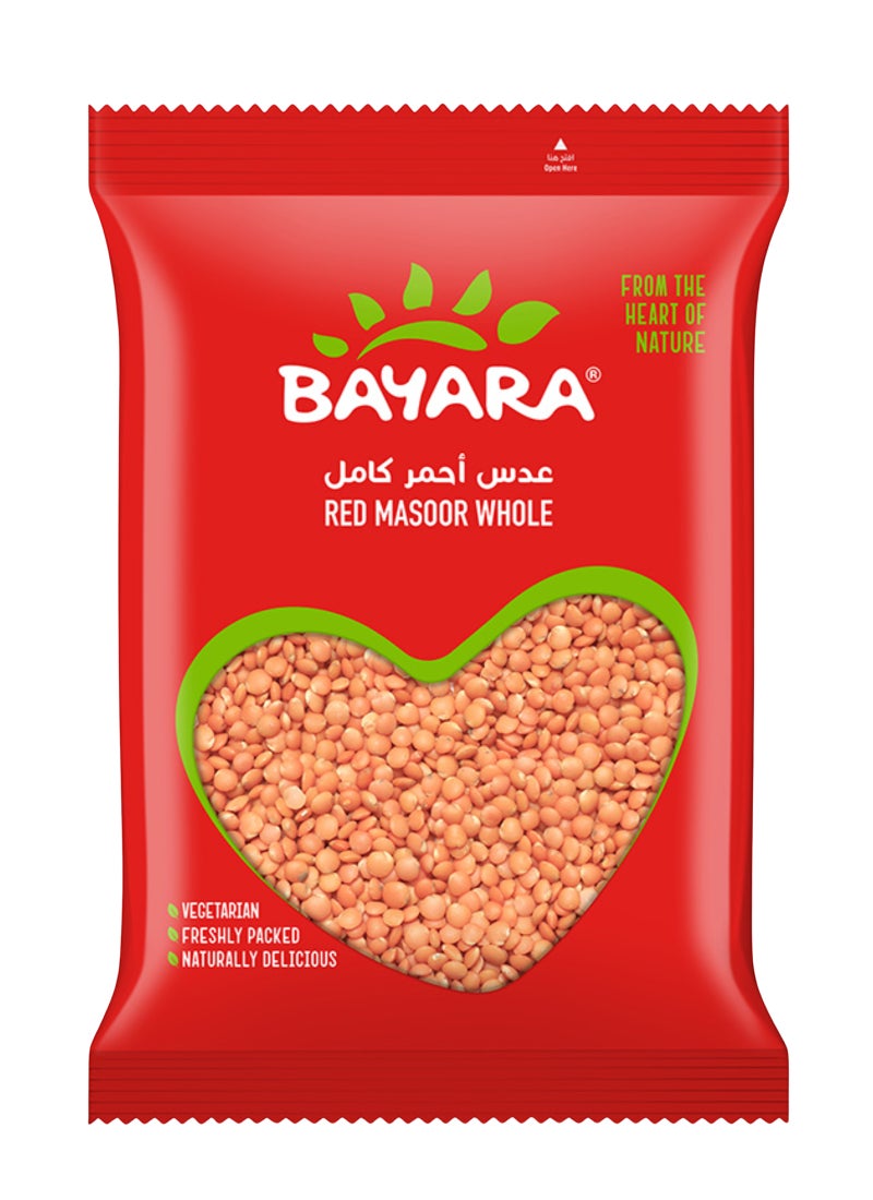 Bayara Red Masoor Whole 400grams  - Image 1