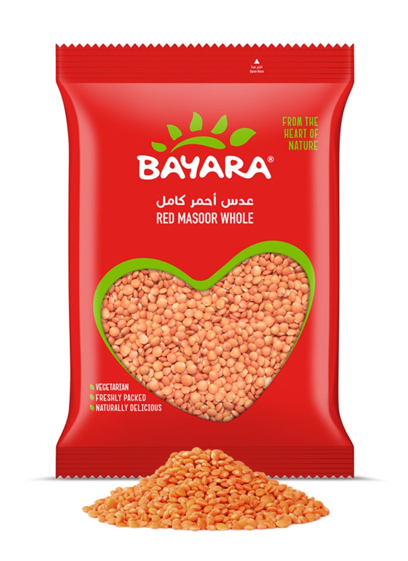Bayara Red Masoor Whole 400grams  - Image 2
